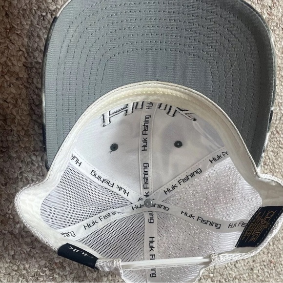COPY - Huk hat men’s OSFA gray camouflage hydro SnapBack Trucker cap - Picture 10 of 10